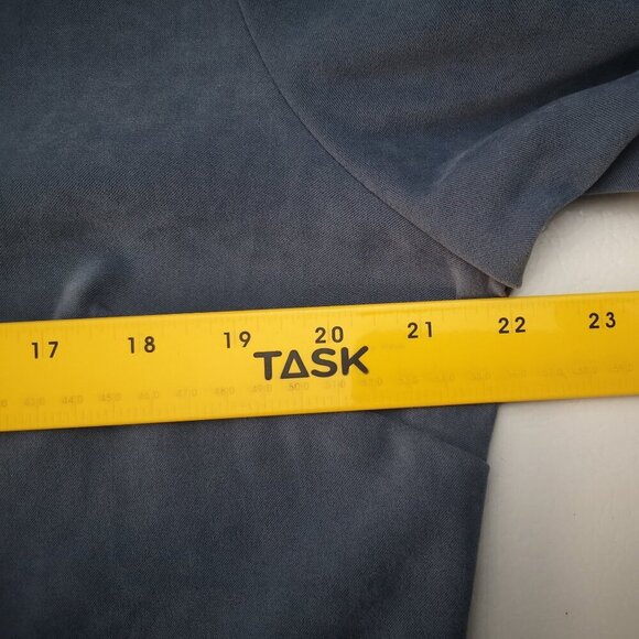 Style & Co. Collection Ladies Size 14 Blue Button Front Made in Hong Kong Shirt - Picture 5 of 7